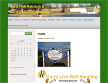 Tablet Screenshot of kurtzlivebaitvending.com